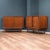 Versatile pair of modular Danish teak cabinets by Lyby. This pair of early Danish teak cabinets are part of a modular...