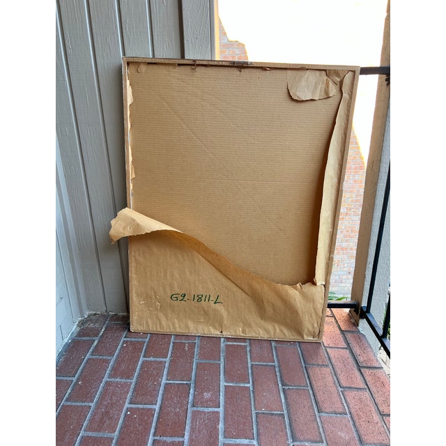 1980s Vintage Large 1980’s PostModern Framed Lithograph For Sale - Image 5 of 9