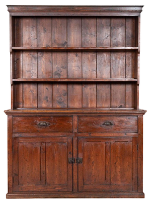 Antique English Waterfall Dresser in Pine