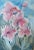 A very good, original, floral still life painting depicting pink irises. The work is reminiscent of works by Georgia...