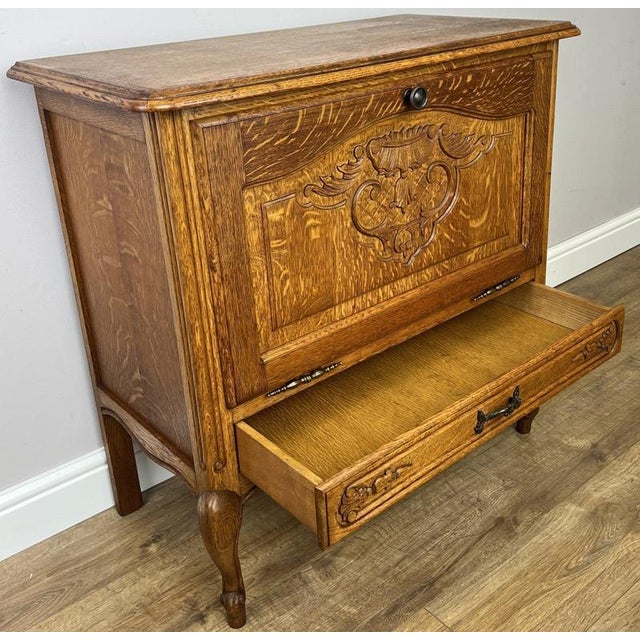 Vintage Louis XIV French Oak Sideboard For Sale - Image 12 of 13
