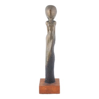 Modernist Bronze Sculpture of Nude by John Ranally. For Sale
