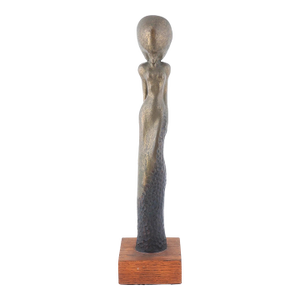 Modernist Bronze Sculpture of Nude by John Ranally.