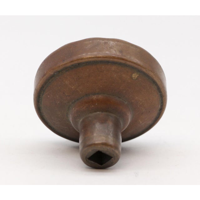 Antique Bronze Reading Eulalia Rococo Passage Door Knob For Sale - Image 4 of 4