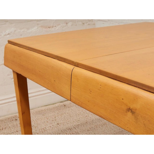 Mid-Century Modern Vintage Solid Birch Dining Table For Sale - Image 3 of 8