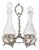 Louis XV Style Silver Plated Oil and Vinegar, Set of 3 For Sale