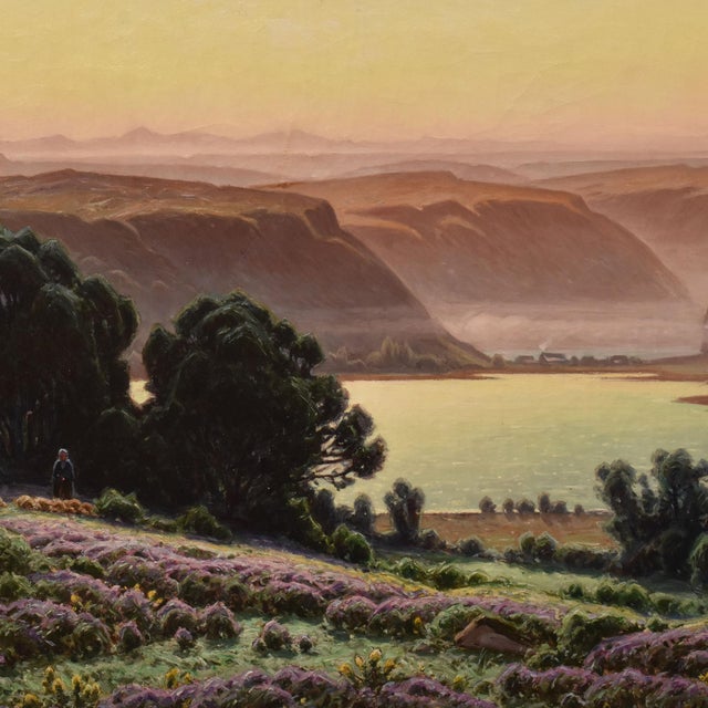 William Didier Pouget, Lake Chambly, 1900s, Oil on Canvas For Sale - Image 4 of 12