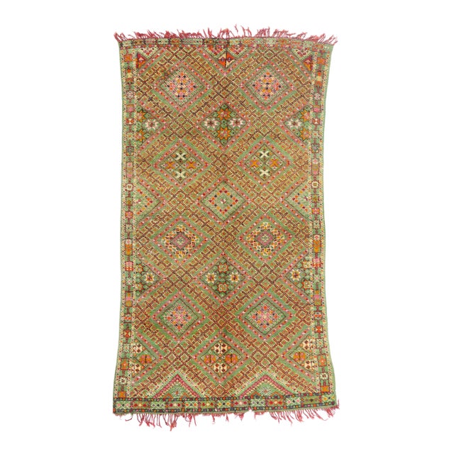 Vintage Beni M'Guild Moroccan Rug, 05'04 X 09'08 For Sale