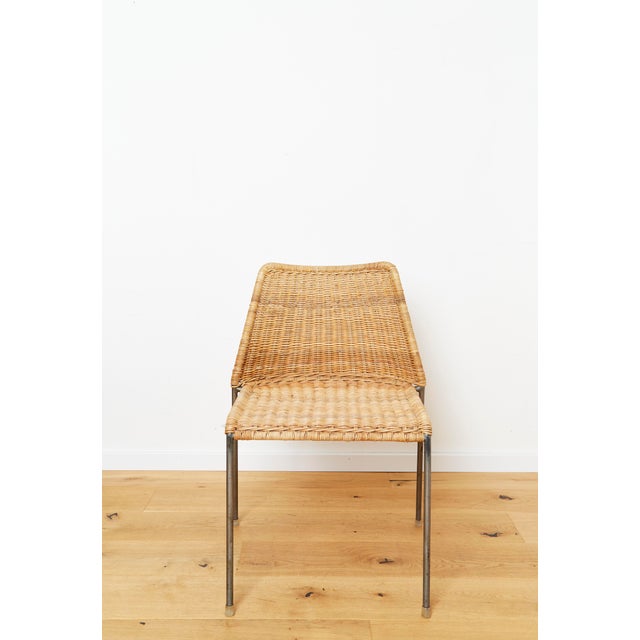 Santa Lucia Chairs in Wicker by Herbert Hirche for Wilde & Spieth, 1960s, Set of 4 For Sale - Image 4 of 13