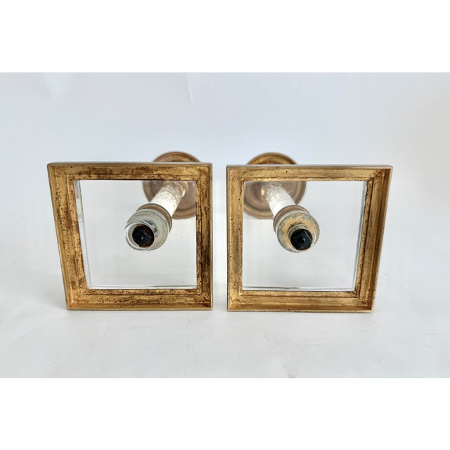 19th C French Restoration Gilt Bronze & Cut Crystal Candlesticks - A Pair For Sale - Image 13 of 13