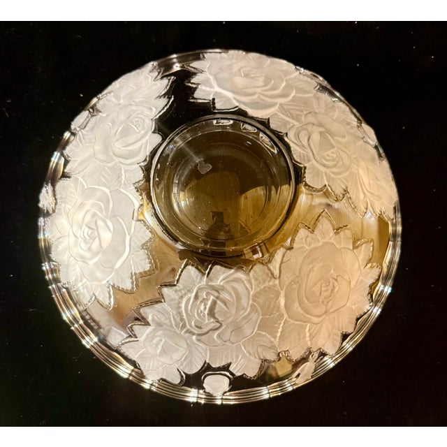 1990s Mikasa Winter Rose Console Bowl For Sale - Image 11 of 12