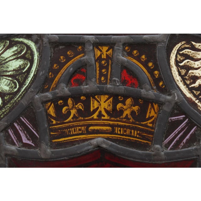 Early 20th Century William the Conqueror Stained Glass Panel For Sale - Image 5 of 10