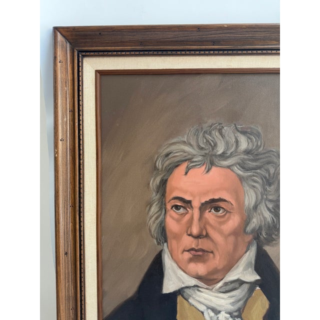 Ludwig Van Beethoven Portrait Painting, Framed For Sale In Boston - Image 6 of 6
