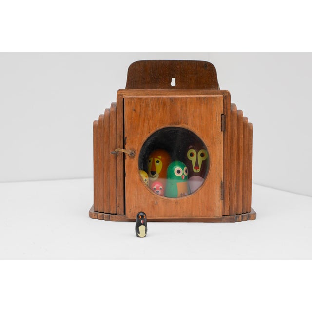 Vintage Art Deco Wall Mounted Miniature Curio Cabinet, Sweden, 1925 For Sale - Image 15 of 15