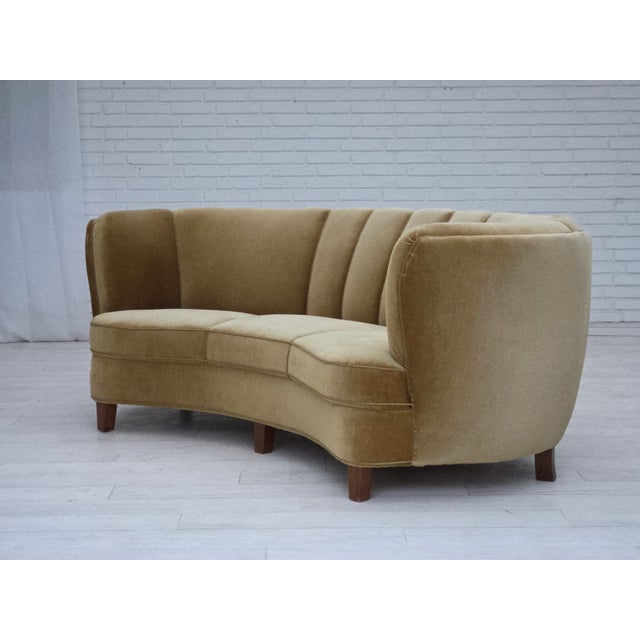 Vintage Danish Three-Seater Banana Sofa, 1960s For Sale - Image 10 of 18