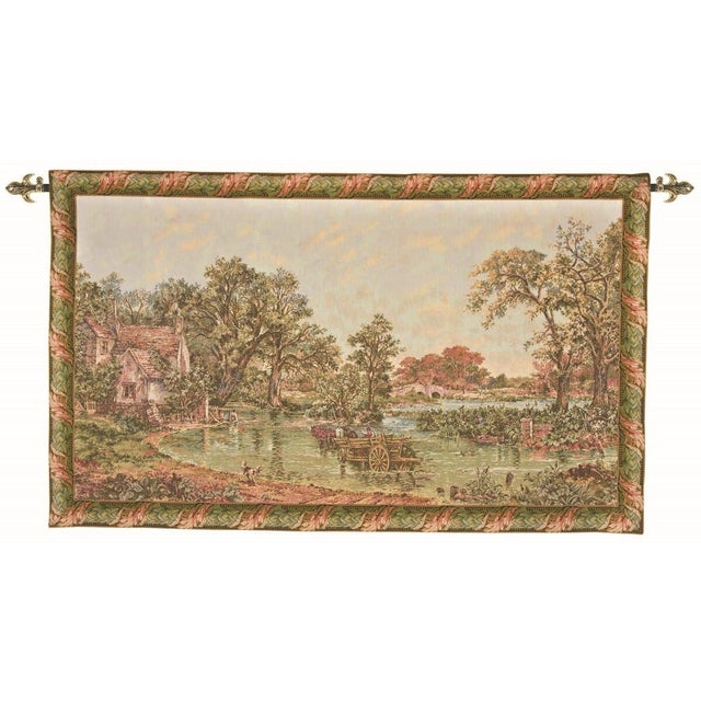 This beautiful tapestry is woven on a jacquard loom by skilled weavers, keeping alive the centuries old tradition of...
