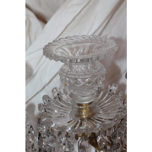 18thc Georgian Dore Bronze Cut Glass & Crystal "Rotunda" Girandoles/ Candelabra - a Pair For Sale - Image 12 of 13