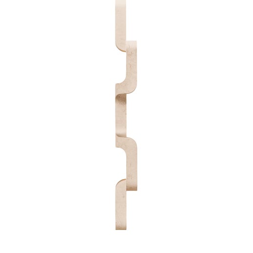Serpentine Sconce in Saint Raphael Limestone by Farrah Sit For Sale