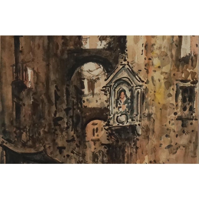 Impressionist 1960s Mid-Century Paris Street Scene Painting by Julius Rosenbaum For Sale - Image 3 of 4