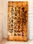 Impactful Large Chinese Calligraphy Painting -on Gold Leafed Wood. Dating to the 1990’s. Rich bronze-toned gold leaf...