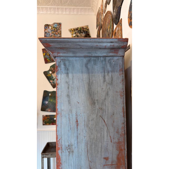 American 19th Century American Painted Cupboard For Sale - Image 3 of 9