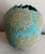 Ceramic Vintage Large Blue Studio Pottery Vase With Sunflower Relief Pattern For Sale - Image 7 of 10