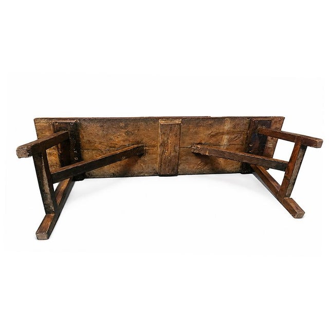 18th Century Large 18th Century Rustic Wooden Refectory Table For Sale - Image 5 of 7