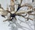 Original retail $7840, neoclassical Italian Myran Allan Luxury Lighting Gold Leaf Finished Iron and Angel Wing Swarovski...