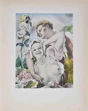 Umberto Brunelleschi, The Flowers, Lithograph, 1930s