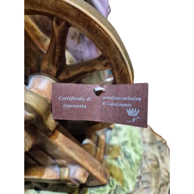 Large Porcelain Figural Table Lamp from Capodimonte, 1960s For Sale - Image 9 of 16