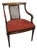 Biedermeier Armchair with Raffia, 1950s For Sale