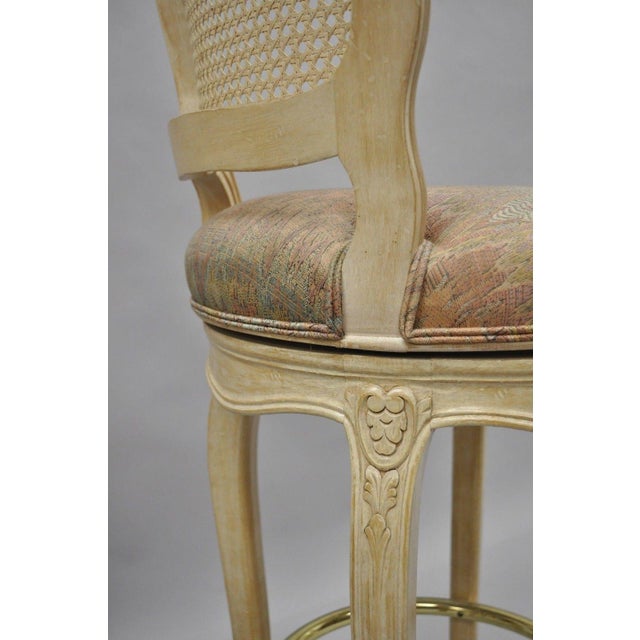Vintage French Country Louis XV Style Cane Back Swivel Bar ... (640 x 640 Pixel)