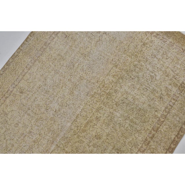 Biege Home Living Oushak Rug For Sale - Image 10 of 10