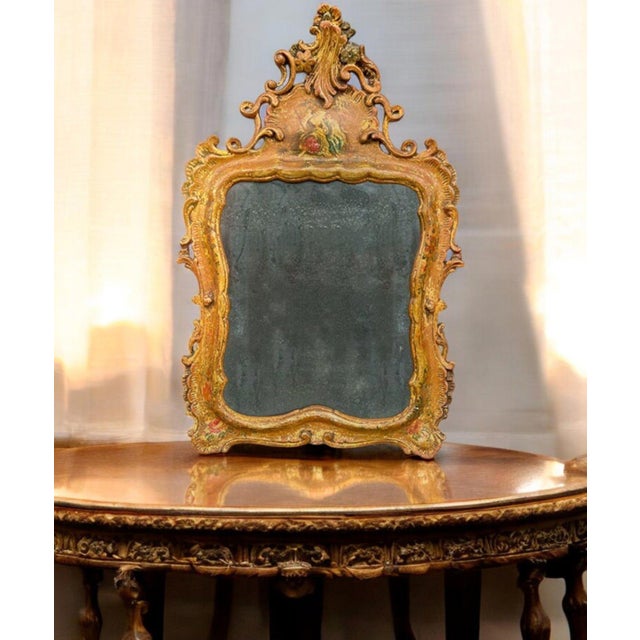 Venetian Gold Lacquered Mirror For Sale - Image 13 of 16