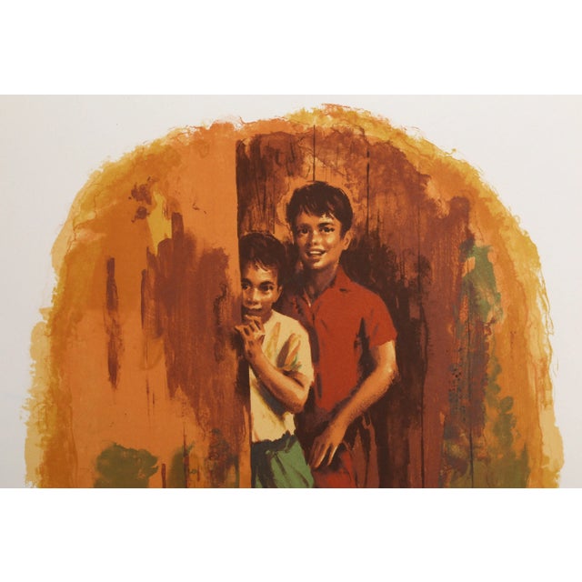 Behind the Door Sandu Liberman Romanian/Israeli (1923–1977) Date: circa 1970 Lithograph, signed in pencil Image Size: 19 x...