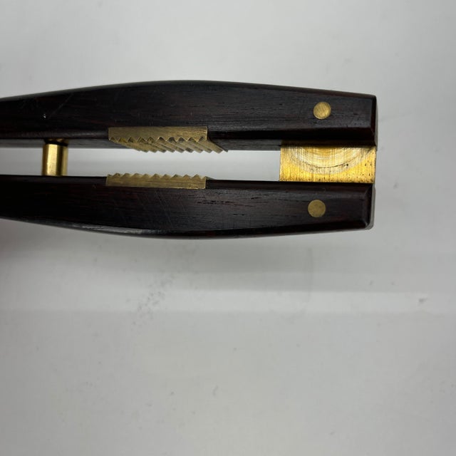 1960s Mid-Century Modern Denmark Poul Knudsen Teak & Brass Nutcracker For Sale - Image 12 of 12