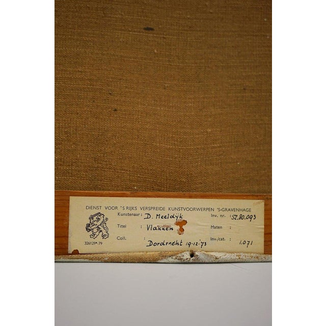 Dick Meeldijk, Abstract Composition, Oil Painting For Sale - Image 14 of 17