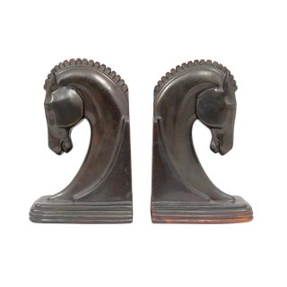 1930s Metal Bookends Made by Dodge a Ray F. Dodge Factory For Sale