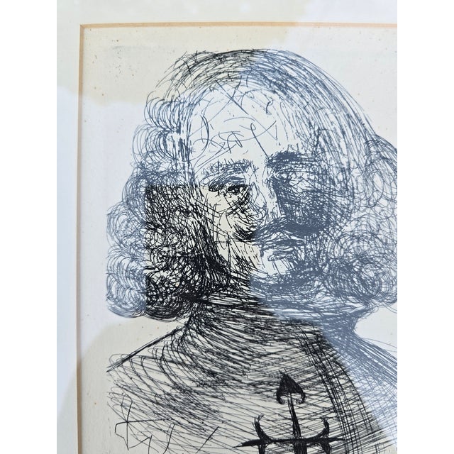 Mid-Century Modern Mid 20th Century Salvador Dali Etching For Sale - Image 3 of 6