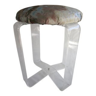 Lucite Vanity Stool For Sale