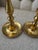 Late 20th Century Solid Brass Candlestick Holders - Set of 2 For Sale - Image 10 of 11