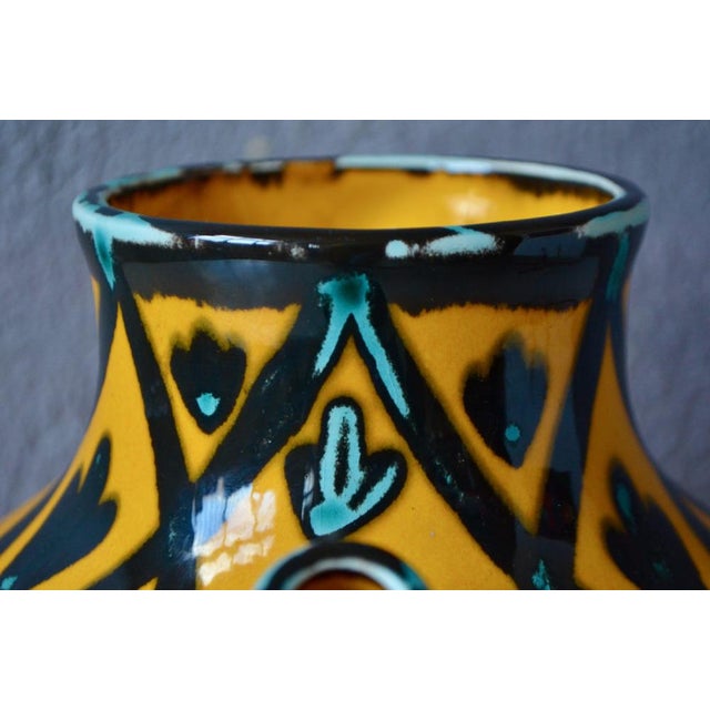 Vintage Colorful Jug from Saint Clément For Sale - Image 4 of 15