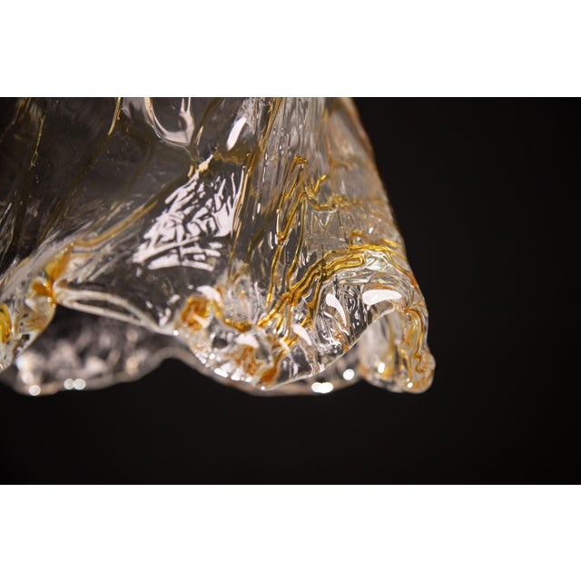 Murano Gold Flush Mount, 1980s For Sale - Image 12 of 13