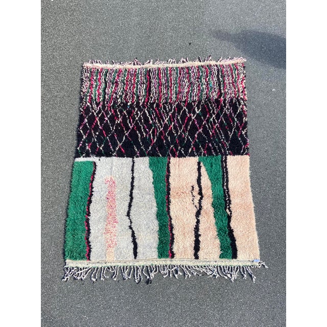 Textile Moroccan Azilal Rug For Sale - Image 7 of 7