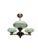 Brown Art Deco Style Bakelite Chandelier, Poland, 1950s For Sale - Image 8 of 15