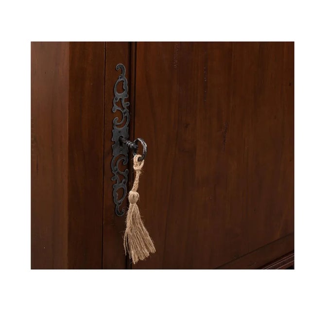 Regence Style Walnut Side Cabinet For Sale In Raleigh - Image 6 of 11