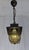 Glass Vintage Rustic Ceiling Lamp with Black Metal Housing and Glass Shade from Honsel, 1990s For Sale - Image 7 of 8