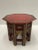 Hand Carved Red and Gilded Moroccan Side Table For Sale - Image 9 of 9