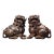 Late 19th Century Pair of Gilt Bronze Guardian Lion Censers, 4200g Total, Foo Dog Incense Burners For Sale