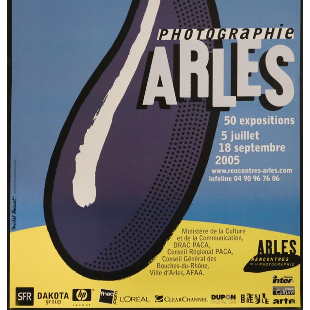 Illustration 2005 Original Festival Poster, Arles Eggplant - Michel Bouvet For Sale - Image 3 of 3